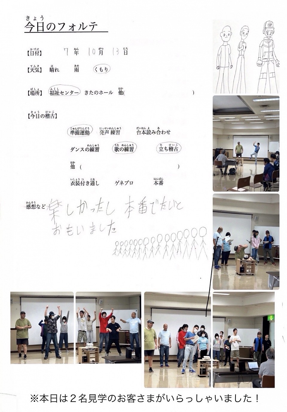 担当　役者Iさん・サポートIさん